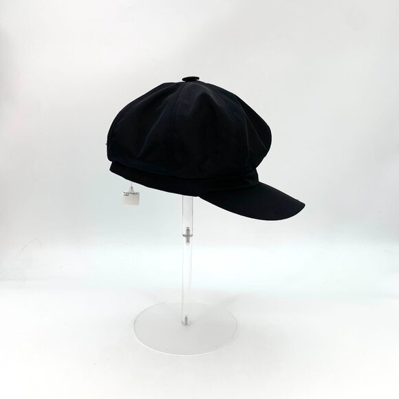 Prada Milano Black Re-Nylon Newsboy Hat S Recycled Polyamide & Cotton Cap With S main image 9